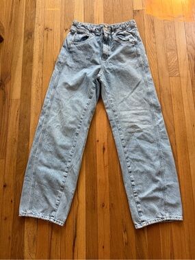 Free people we the free lightwash denim straight leg jeans